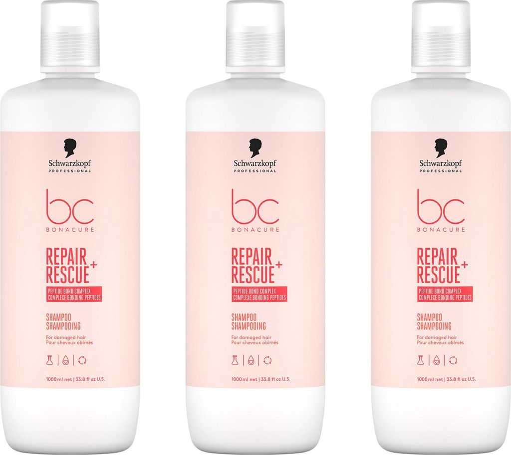 BC Bonacure Repair Rescue Shampoo 3x1000 ml
