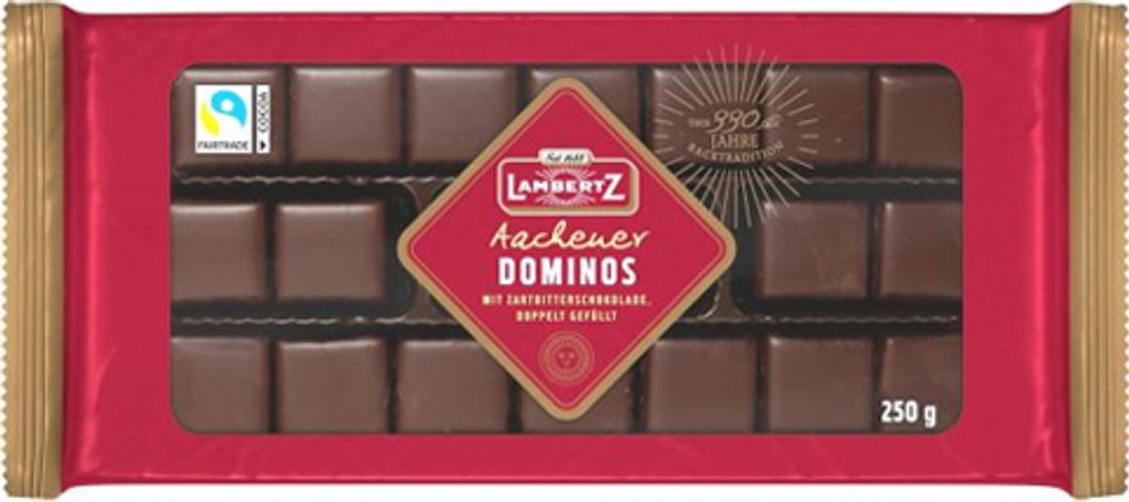 Lambertz Aachener Dominos hořká čokoláda s dvojitou náplní Obrázek produktu 3