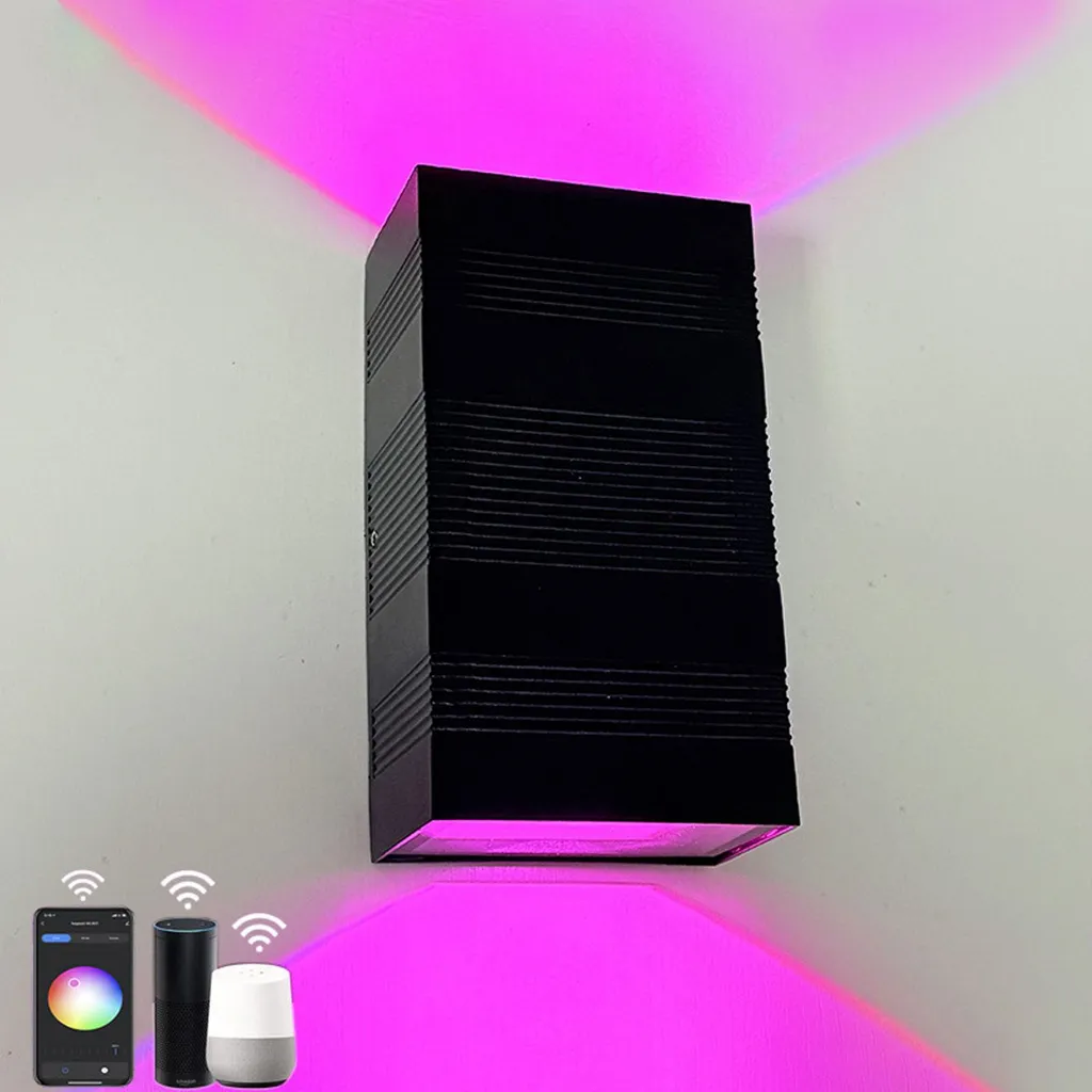 Luminaire Mural RGB Extérieur et Intérieur IP65 Design Double Faisceau