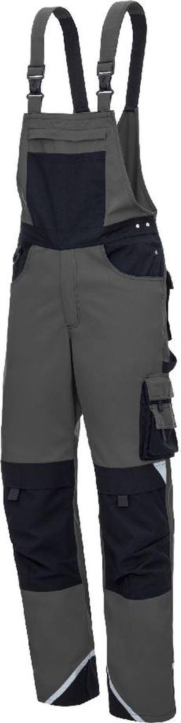 Arbeitshose Nitras Motion Tex Plus Latzhose | grau | 245 g/qm | Gr.62