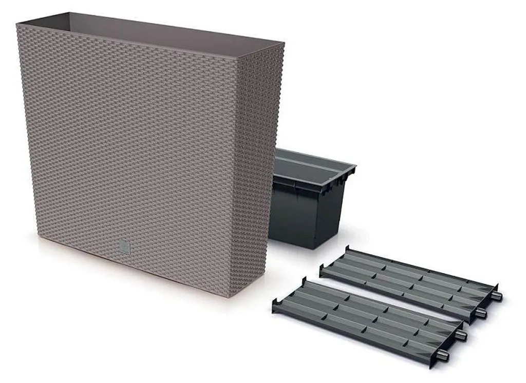Prosperplast Rato Case Jardinière Haute avec Insert 77 cm Mocha