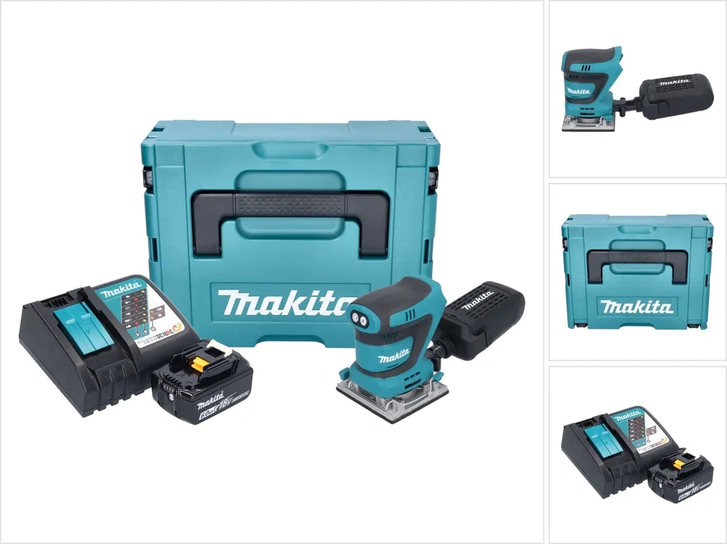 Ponceuse vibrante Makita DBO484RG1J pour poncer sans fatigue ni fil