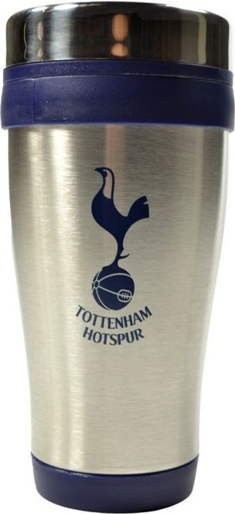 Tottenham Hotspur FC - Reisebecher "Executive", Metallic BS3766 (Einheitsgröße) (Silber/Blau)