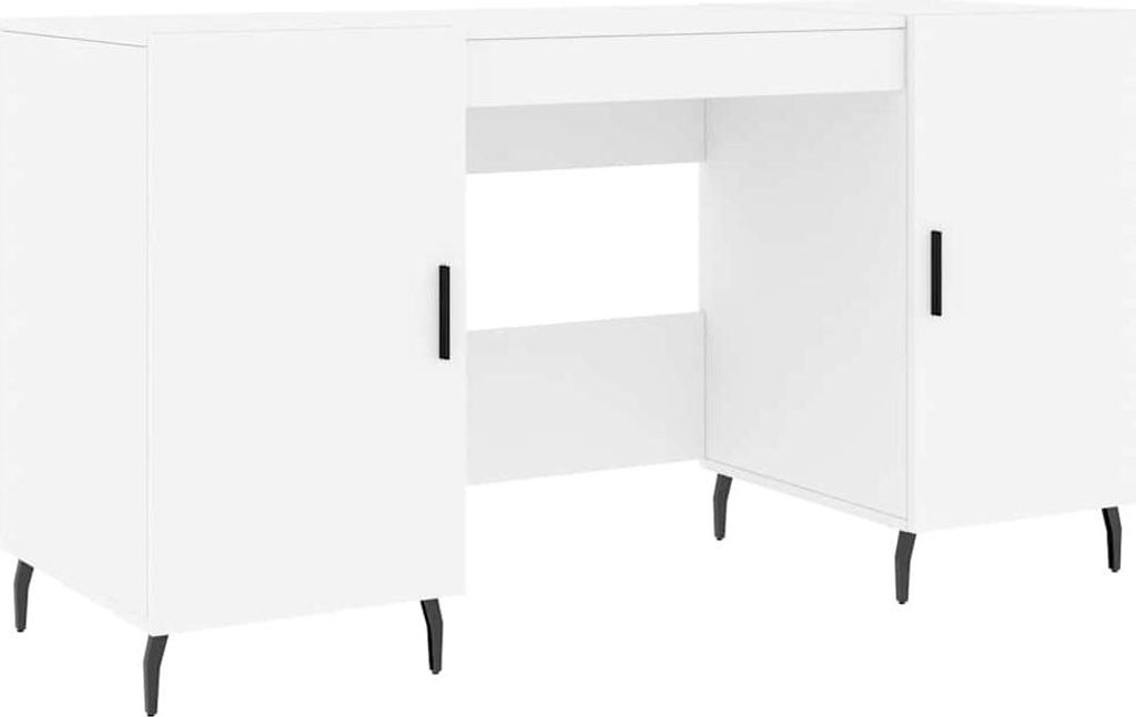 vidaXL Schreibtisch Weiß 140x50x75 cm Holzwerkstoff Produktbild 