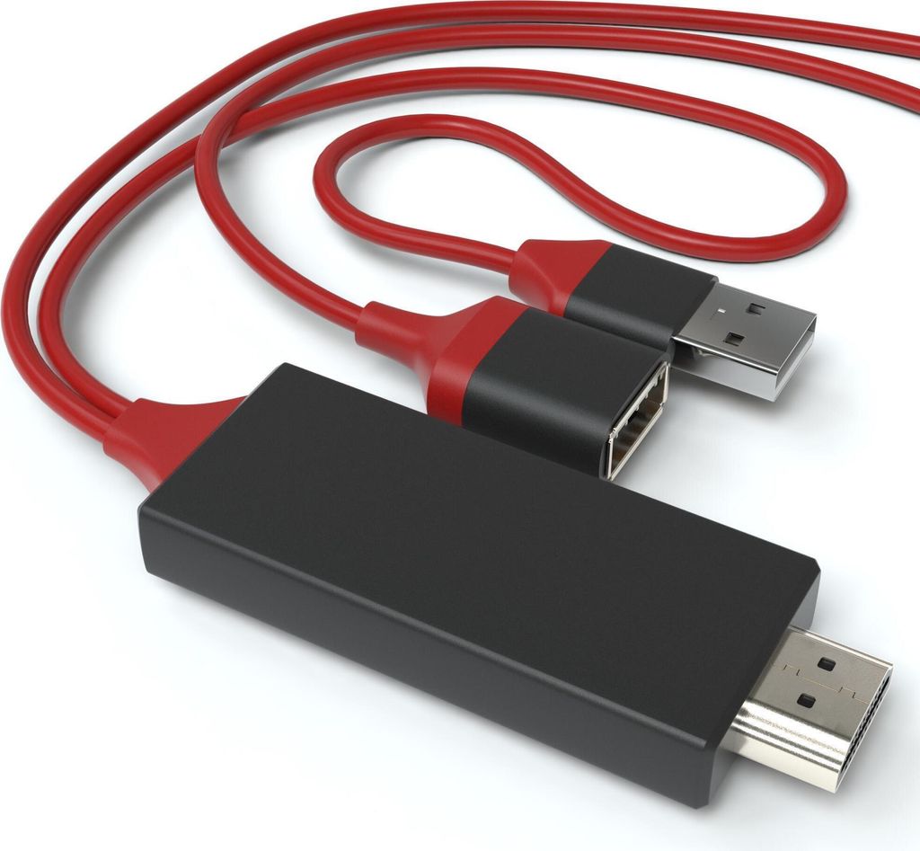 MHL auf HDMI Adapter 1m USB TV Kabel für iPhone 7, iPhone 6, iPhone 5