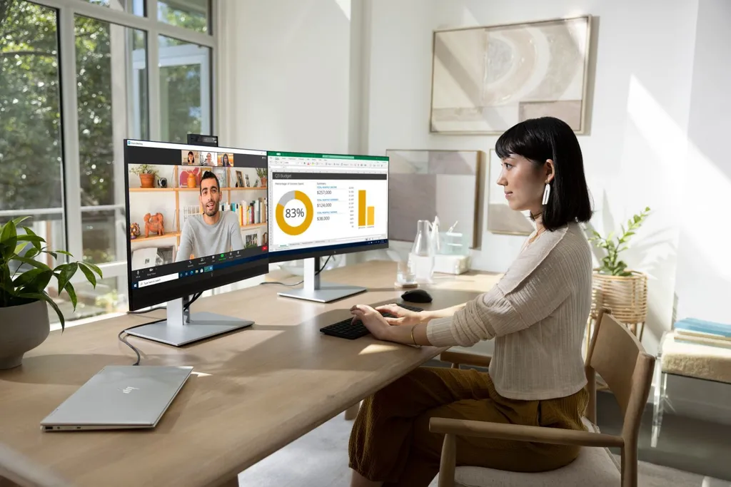 Moniteur PC LED HP E27 G4 Écran d'Ordinateur Ergonomique Ajustable - 3