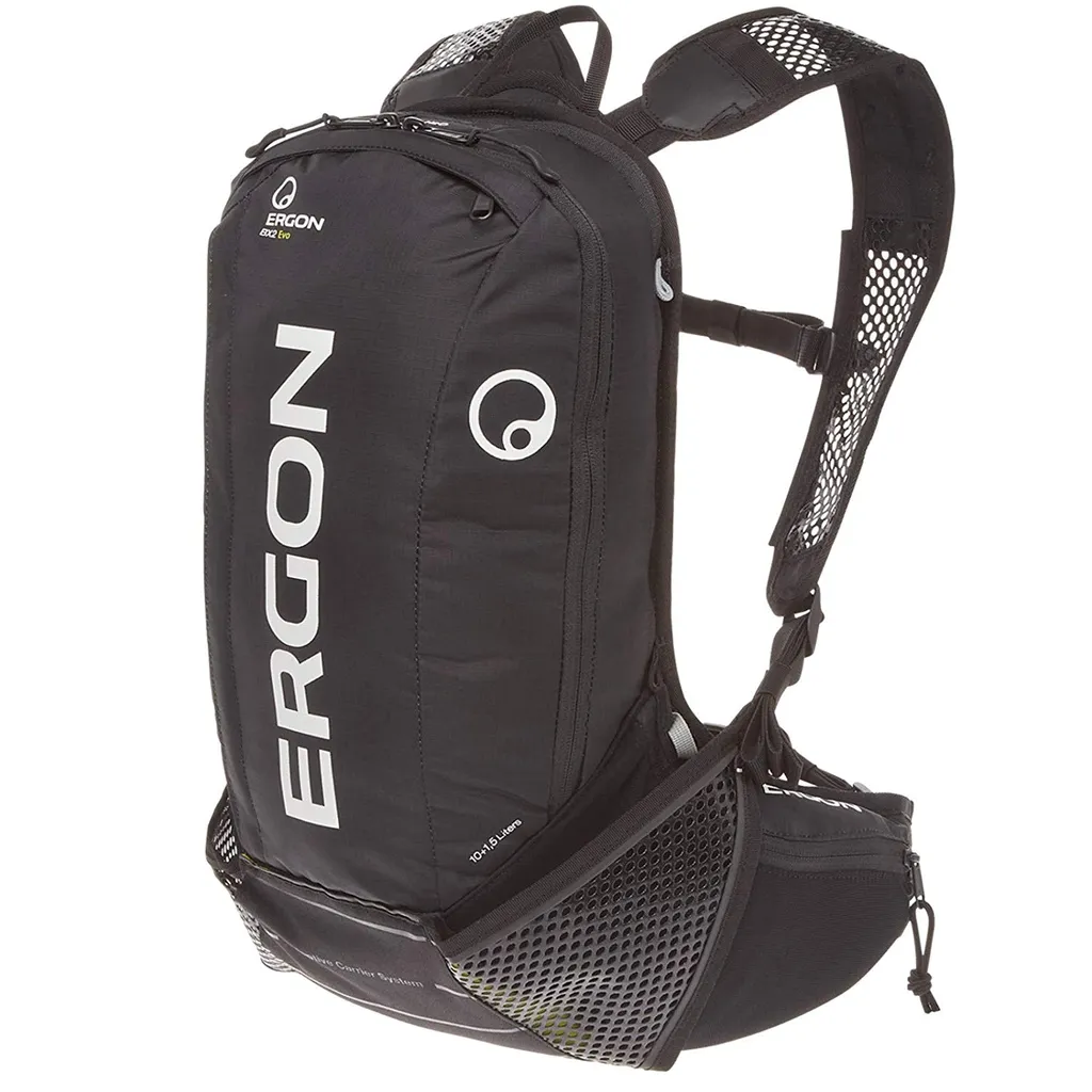 Ergon BX2 EVO Sac à dos de VTT noir 10+1.5L avec housse de pluie