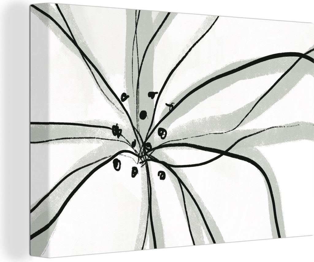 OneMillionCanvasses - Leinwandbilder - 140x90 cm, Blumen - Abstrakt - Design, Wandbilder Kunstdruck Wanddekoration - Foto auf Leinwand - Gemälde...