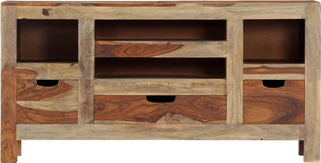 vidaXL Sideboard 100x30x50 cm Massivholz Akazie