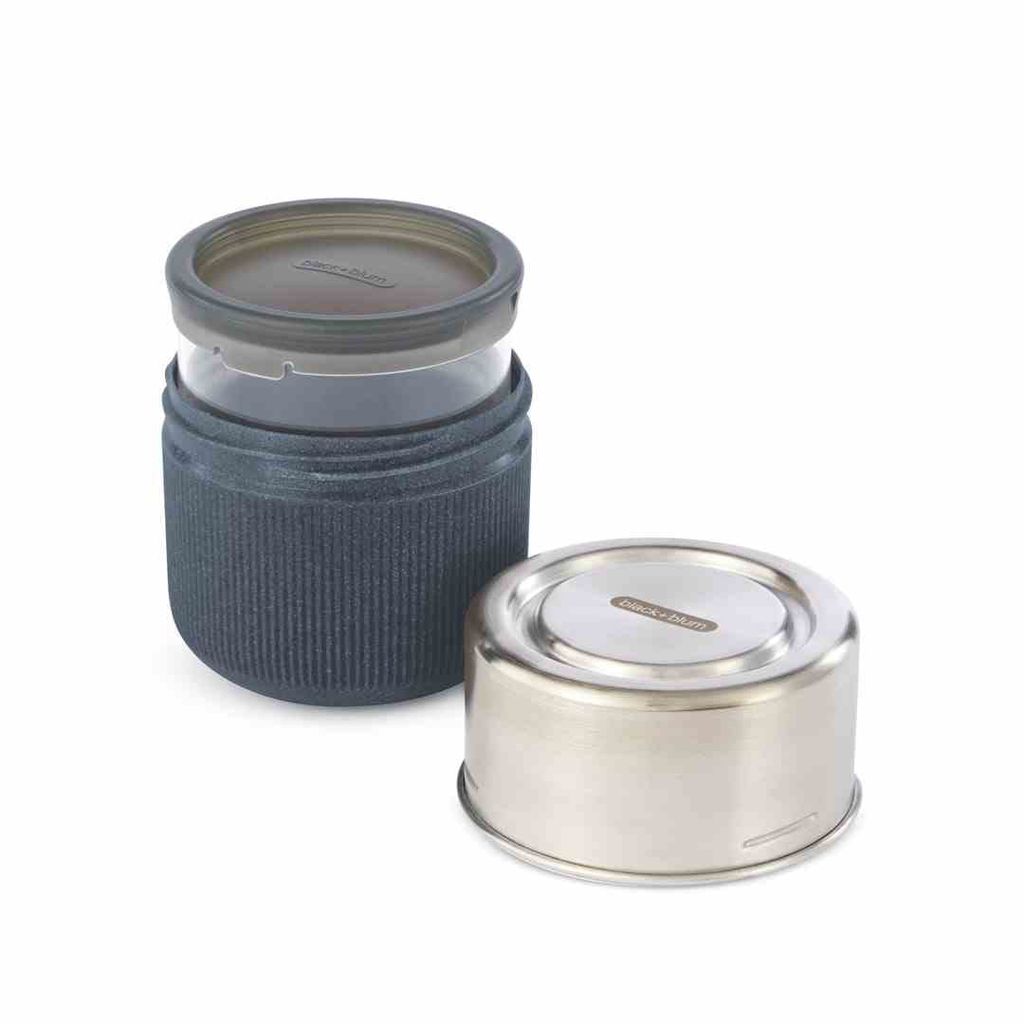 Black + Blum Vaso da pranzo in vetro grande 450ml Ardesia Immagine del prodotto 