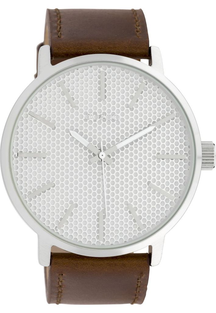 Oozoo - Herrenuhr - C10035 - Braun Silber