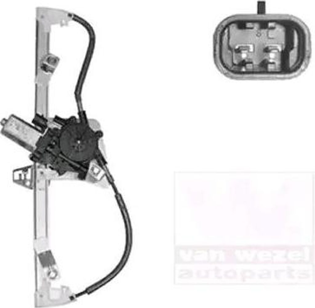 VAN WEZEL 1607261 Elektrischer Fensterheber Vorne Links für FIAT Panda Schrägheck (312, 319)