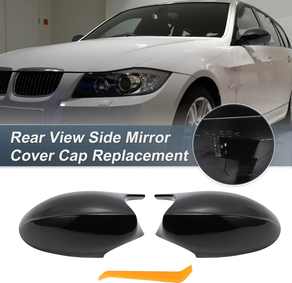 Coques Rétroviseurs BMW E90 E91 E92 E93 Finition Noir Brillant Intense