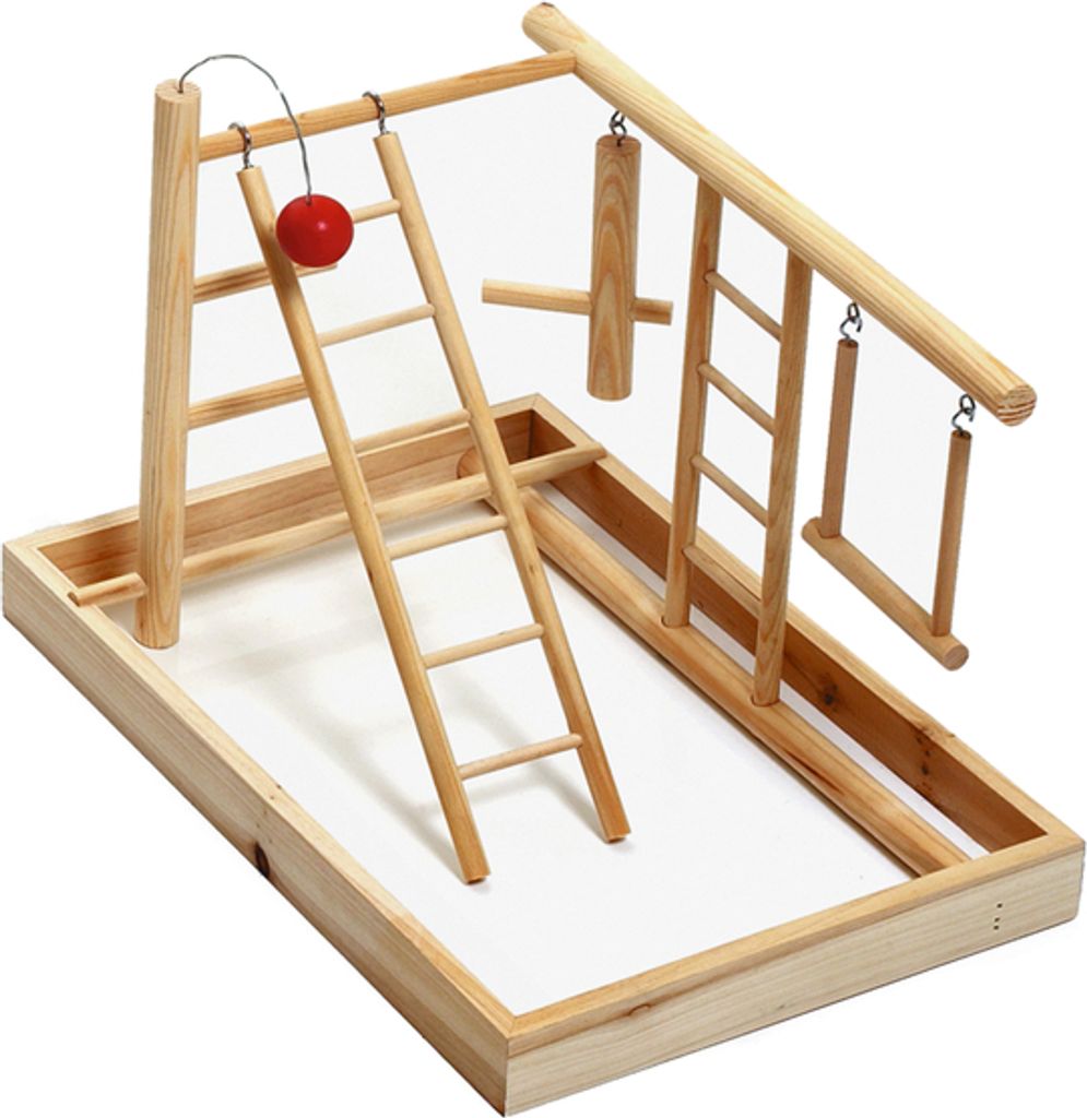 Karlie Playpoint Vogelspielzeug Holz Natur 28x23x27,5 cm Produktbild 