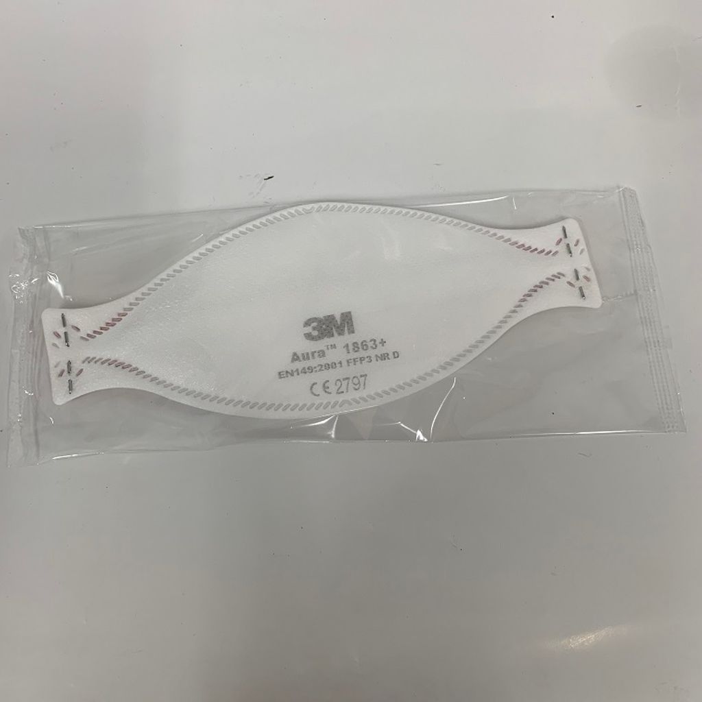 20x 3M Aura 1863 FFP3 NR D Atemschutzmaske ohne Ventil Produktbild 