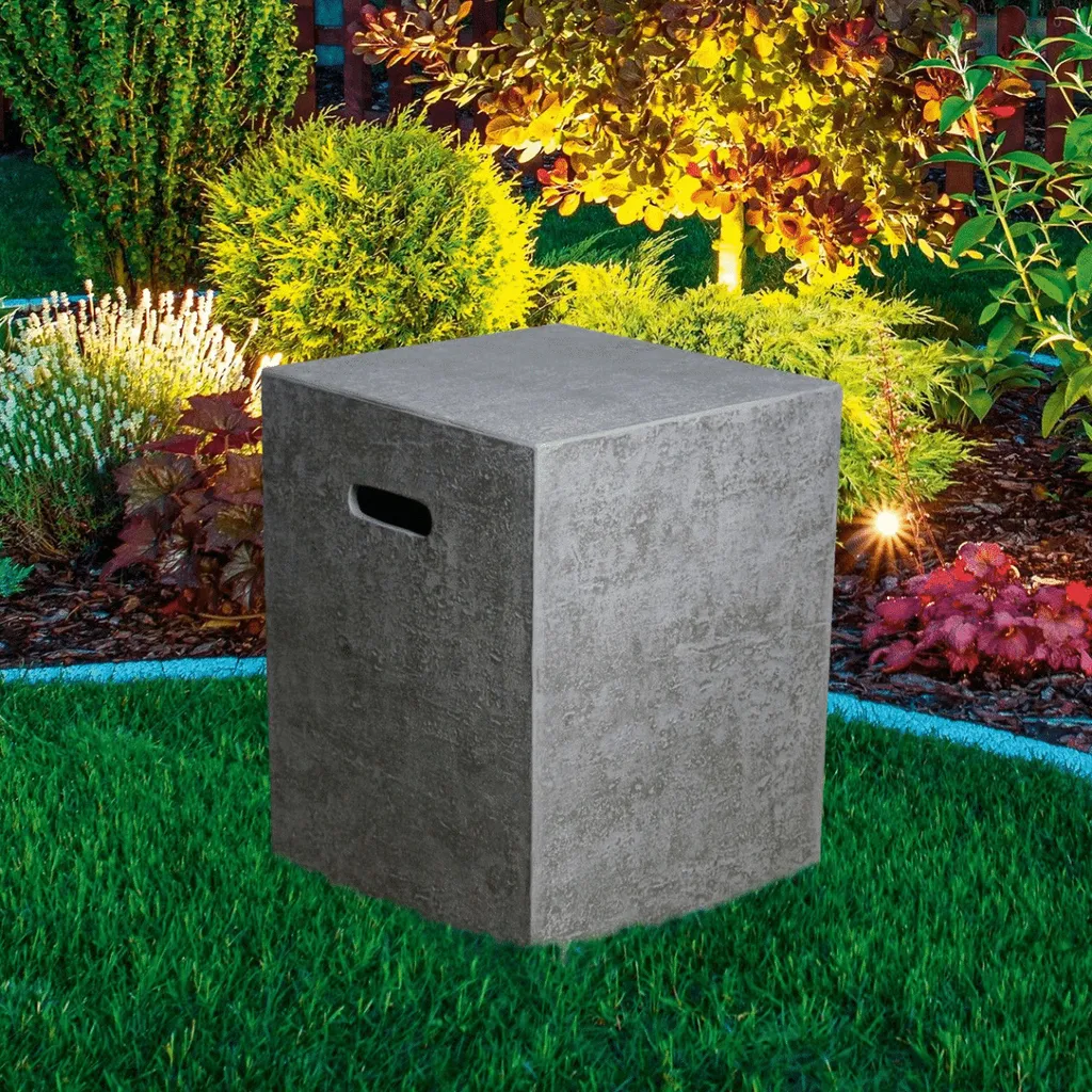 Cache bouteille de gaz 5kg aspect travertin - Béton fibré résistant