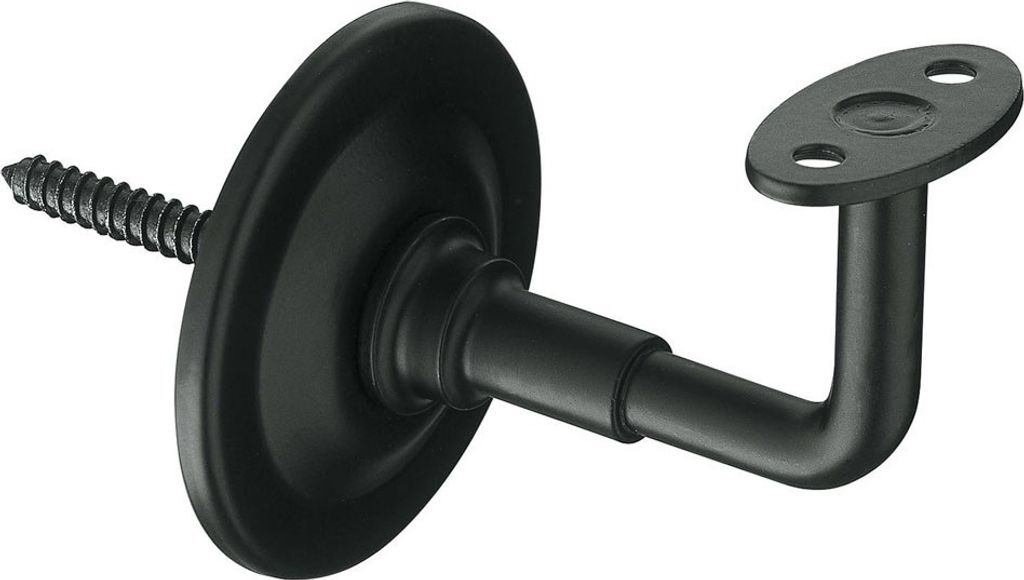 Handlaufstütze Handlaufhalter Schwarz Geländerstütze ø 70mm Produktbild 
