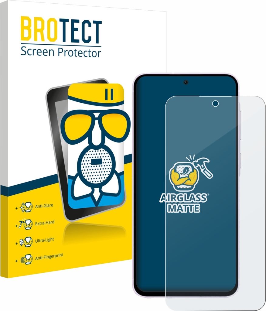BROTECT Entspiegelungs Schutzglas für Samsung Galaxy A56 5G Schutzfolie Panzer Folie Glas Display Schutz matt