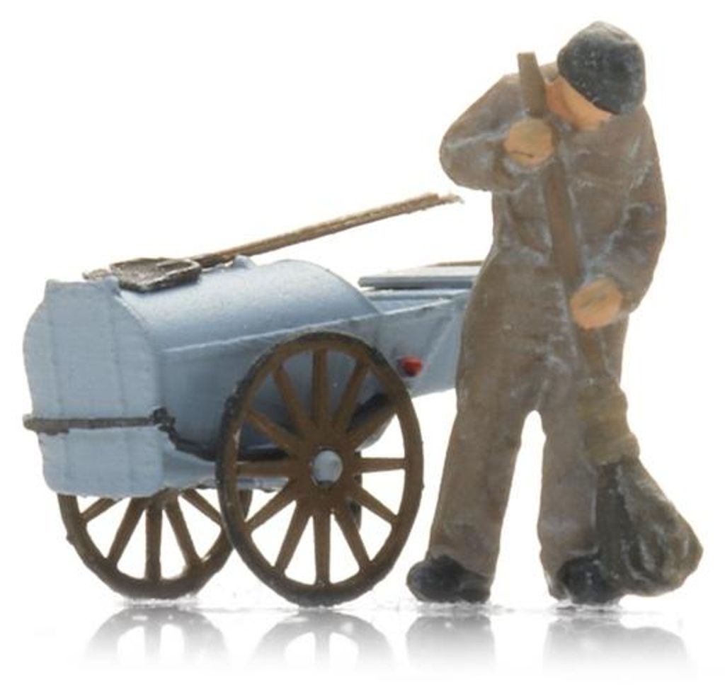 Artitec 5220018 - Z / 1:220 - Strassenfeger mit Karren (1x) - Neu