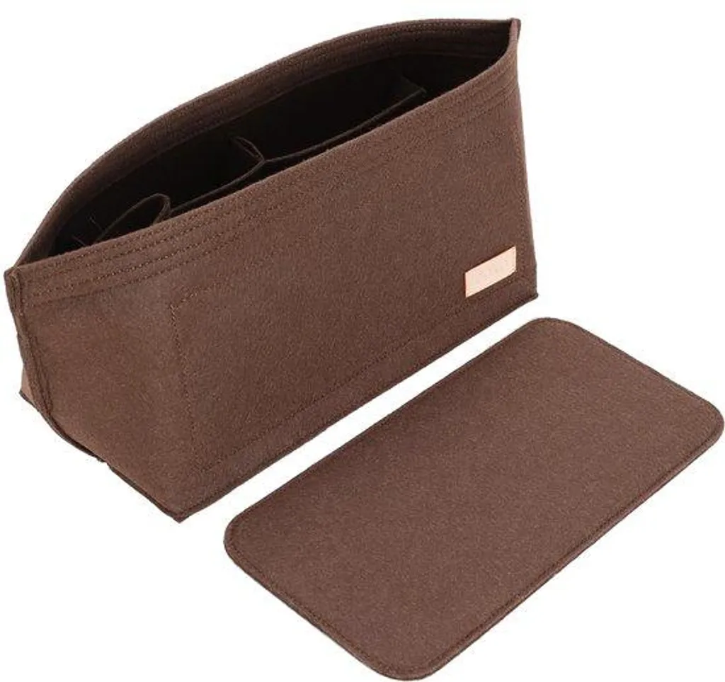 Organiseur de sac à main marron avec compartiments amovibles, 6 coloris
