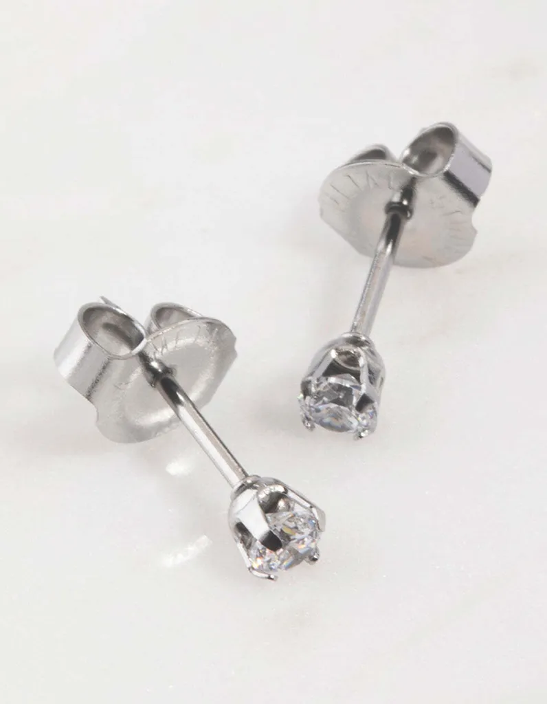 Orecchini Studex Tiffany 7512-0100 - Zirconia Bianca