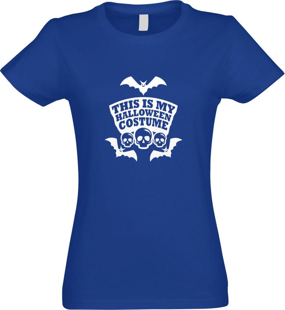 Kiwistar - T-Shirt tailliert - Damen - royal - My Halloween Costume II - mit Motiv Bedruckt - Funshirt Design - Sport - Freizeit - Damen - XXL
