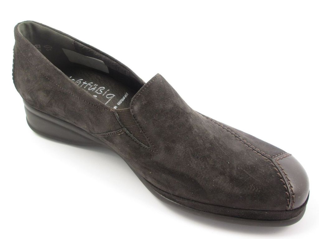 Semler Damen Slipper bequem braun Gr. 81/2