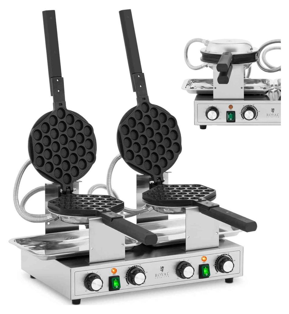 Gofrownica Bąbelkowa Podwójna Do Gofrów Bubble Waffle Zdjęcie produktu 