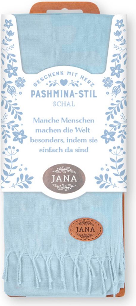 Stolla Tuch Schal Damen mit Namen oder Monogramm in Pastelltönen 70x200cm
