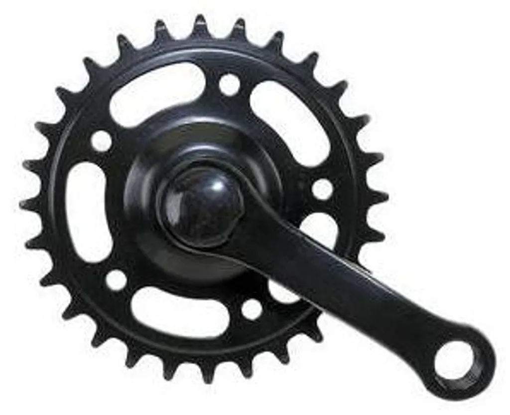 Pédalier de rechange 28 dents 90 mm pour vélo junior noir