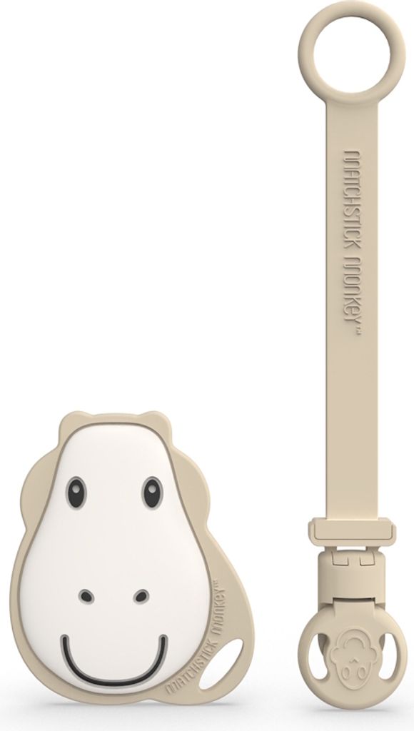 Matchstick Monkey Geschenkset Schnullerclip & flacher Beißring : Gigi Giraffe Farbe: Gigi Giraffe