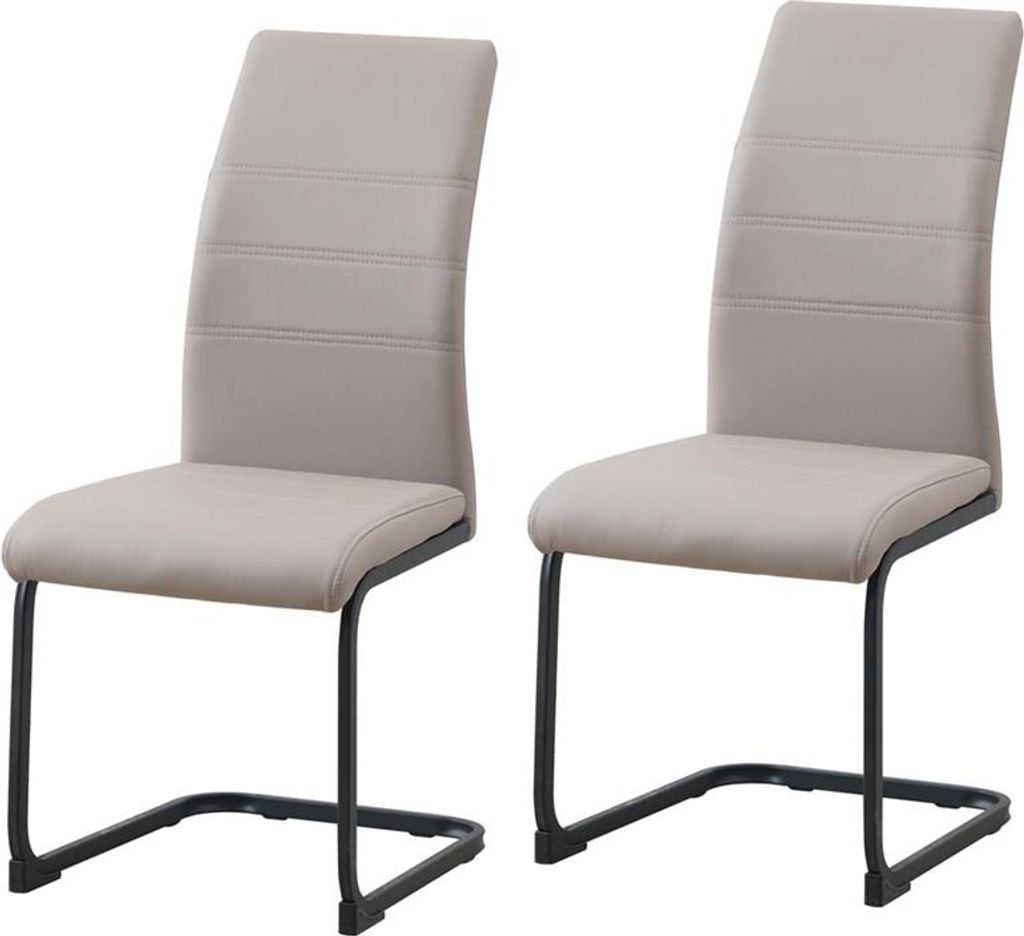 Schwingstuhl 2er Set Polyurethancappuccino SallyP HTI-Line