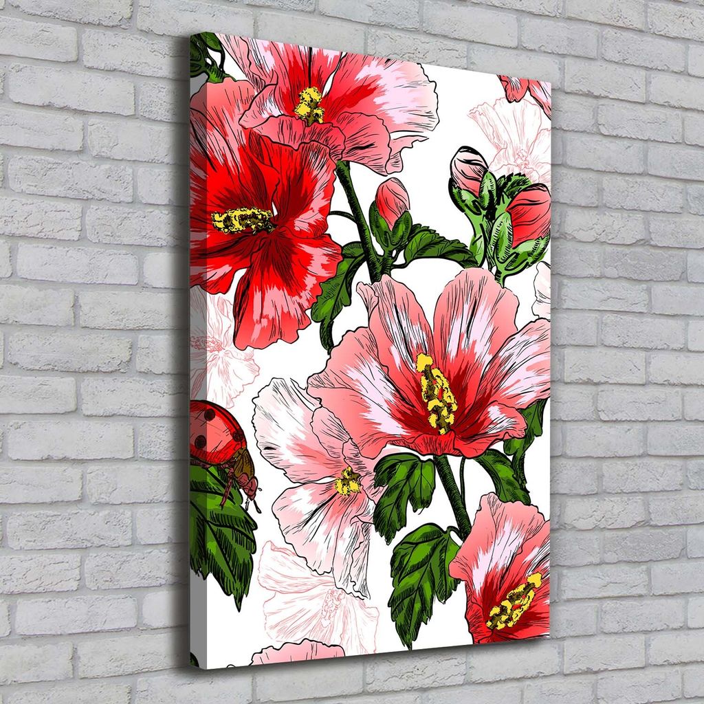 Tulup Leinwandbild - 70x100cm - Wandkunst - Drucke auf Leinwand - Leinwanddruck - Wohnzimmer Wanddekoration XXL - Wohnung Deko Kunstdrucke - Blum...