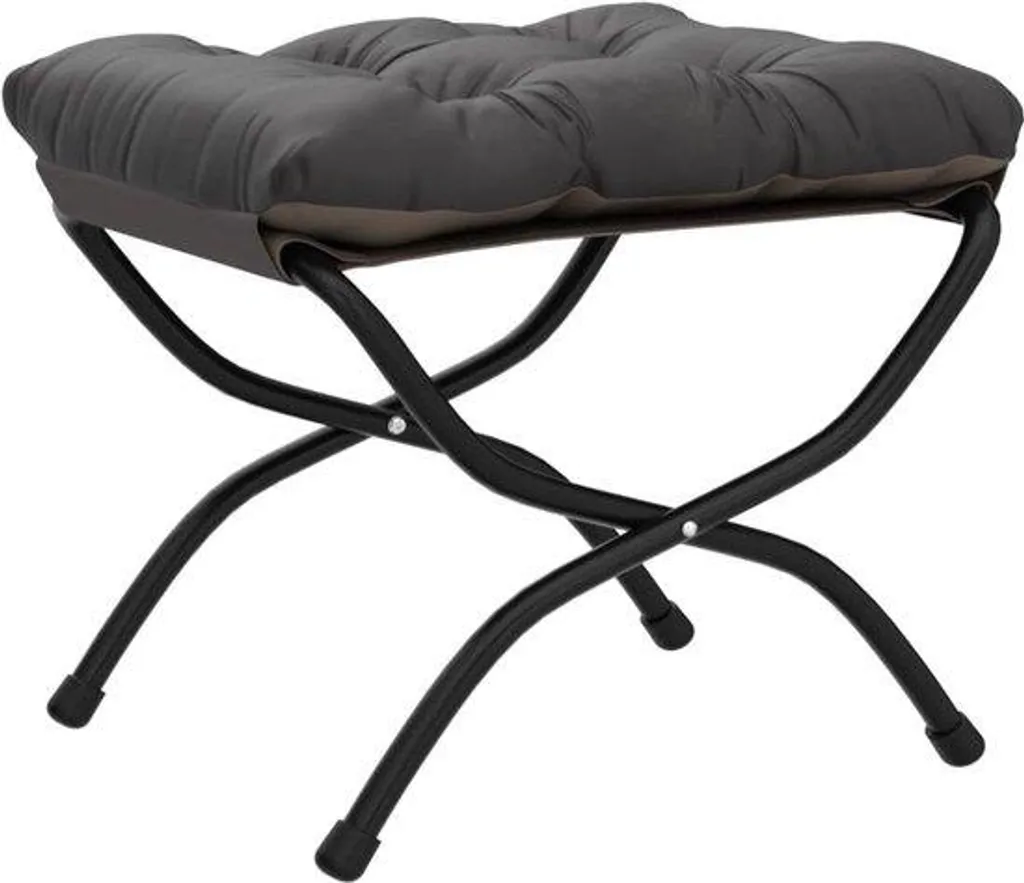 Repose-pieds gris foncé en mousse à mémoire de forme - Confort de bureau