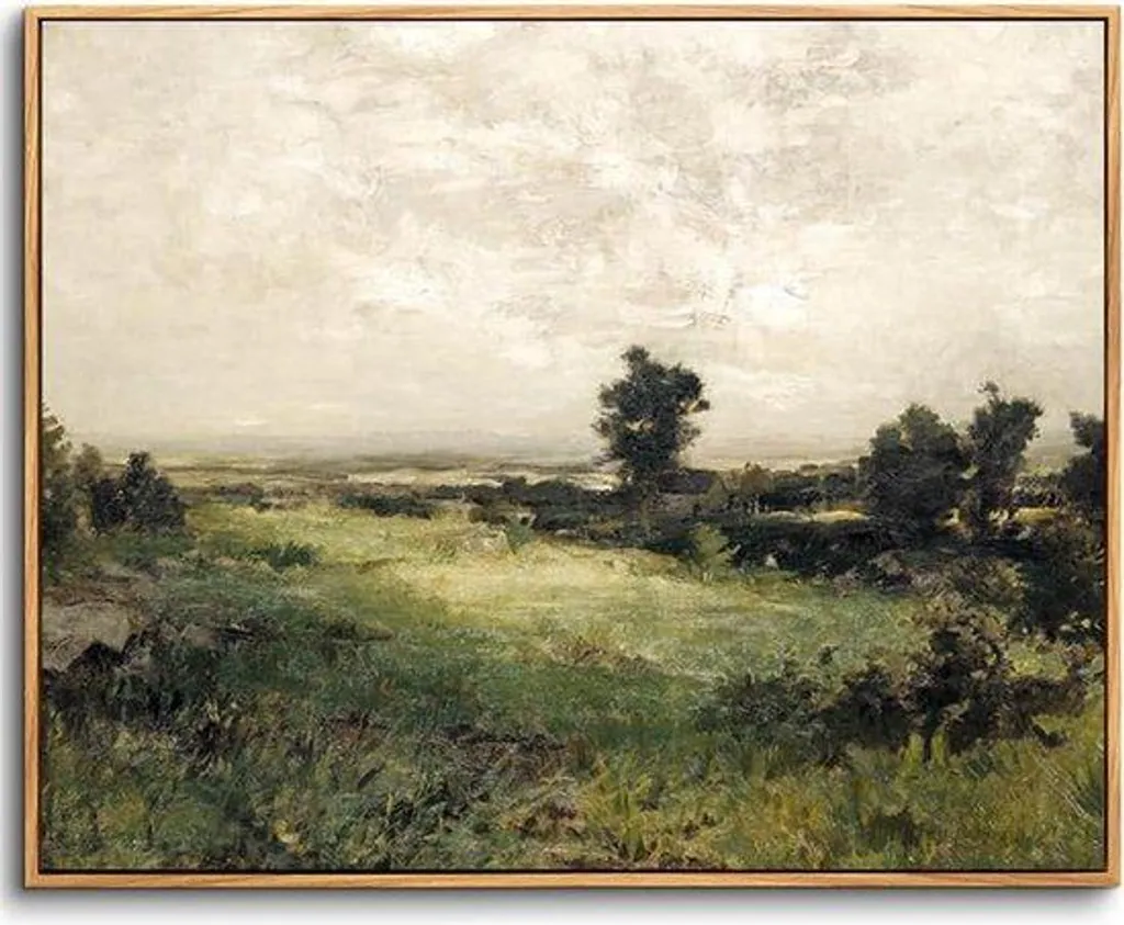 Tableau de décoration pour chambre ou bureau paysage sauvage vintage