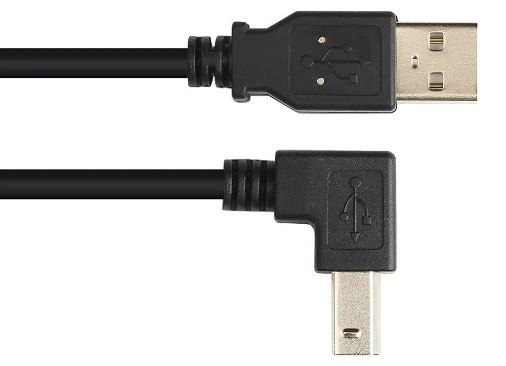 Câble USB 2.0 Type A vers B Coudé vers le Bas - Good Connections 0,5m - 3