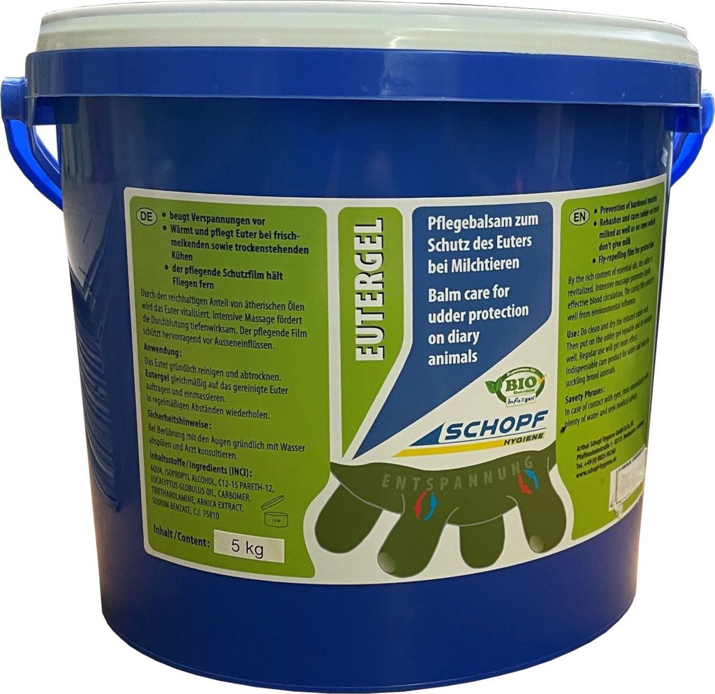 Schopf Eutergel - Pflegebalsam zum Schutz des Euters, 5 kg