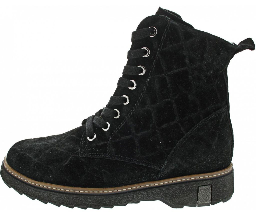 Waldläufer Kitomi Schnürstiefelette Schwarz in Gr. 38