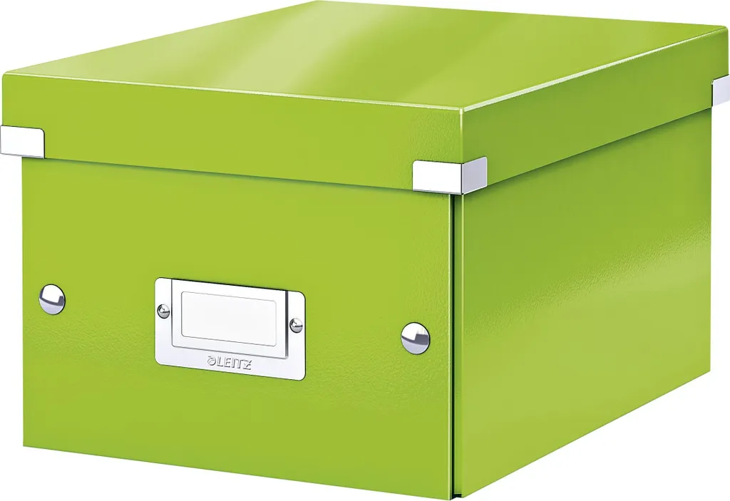 Boîte Click & Store Leitz 6043-00-54 Petite en carton gris finition verte