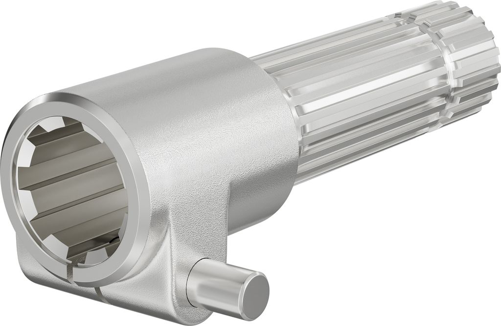 Zapfwelle, PTO 160 mm Buchse mit Keilwellenaufnahme 8-32x38x6 für Ausgangswelle 1 3/8" Z21 Traktor