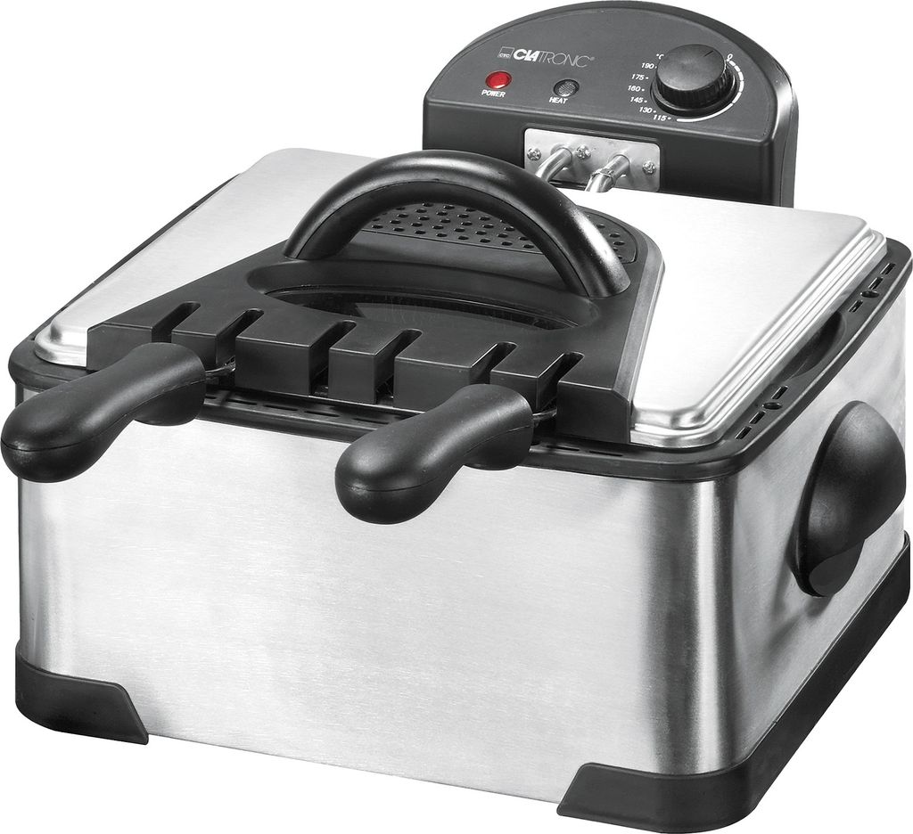 Clatronic® Doppel-Kaltzonen-Fritteuse für schnelles Produktbild 
