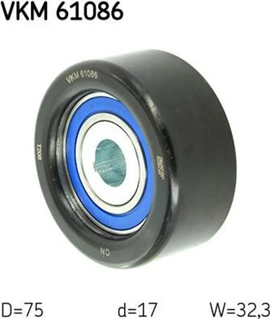 Stop bruits courroie avec galet SKF VKM 61086 pour Toyota Hilux OE