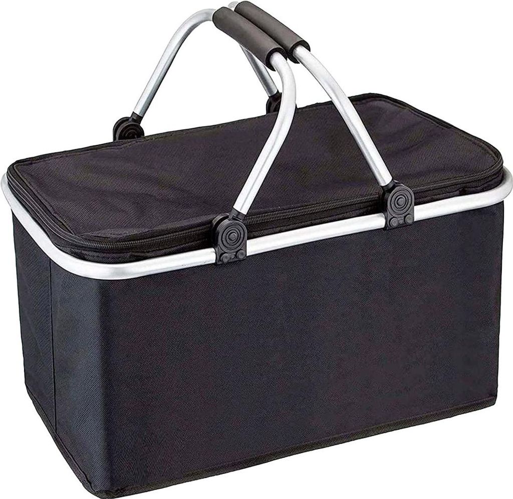 Termo nákupní skládací košík 48 x 27 x 23 cm černý Obrázek produktu 