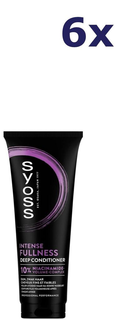 6x Syoss Conditioner 250 ml Deep Intense Fullness