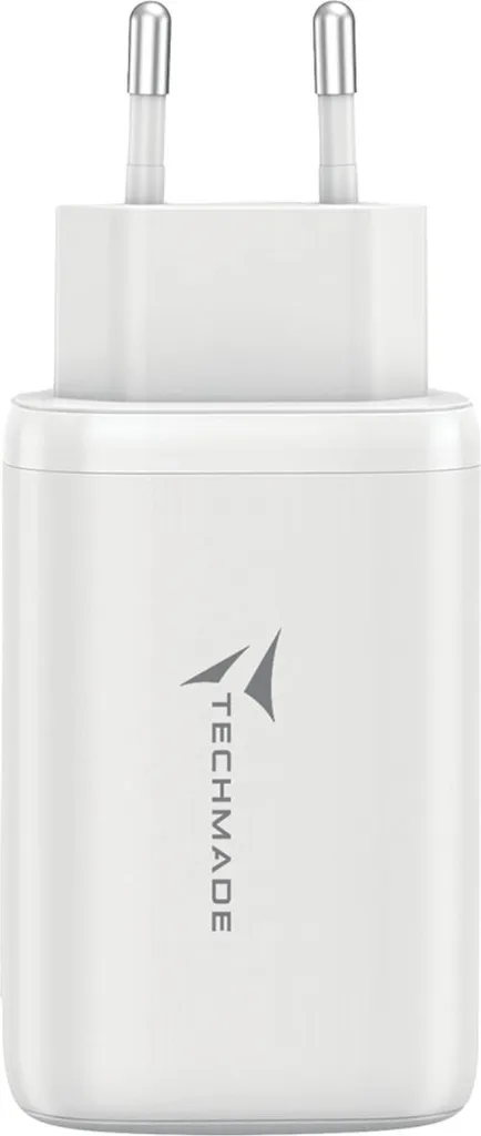 Chargeur Secteur USB Techmade TM-P937-WH Blanc - Idéal voyage et maison