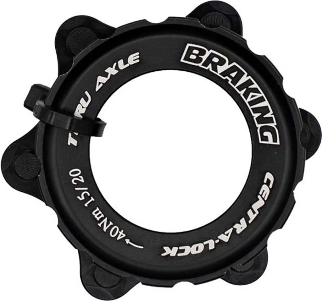 Adaptateur Centerlock Braking 15-20 mm en Argent pour Freinage Disque Vélo