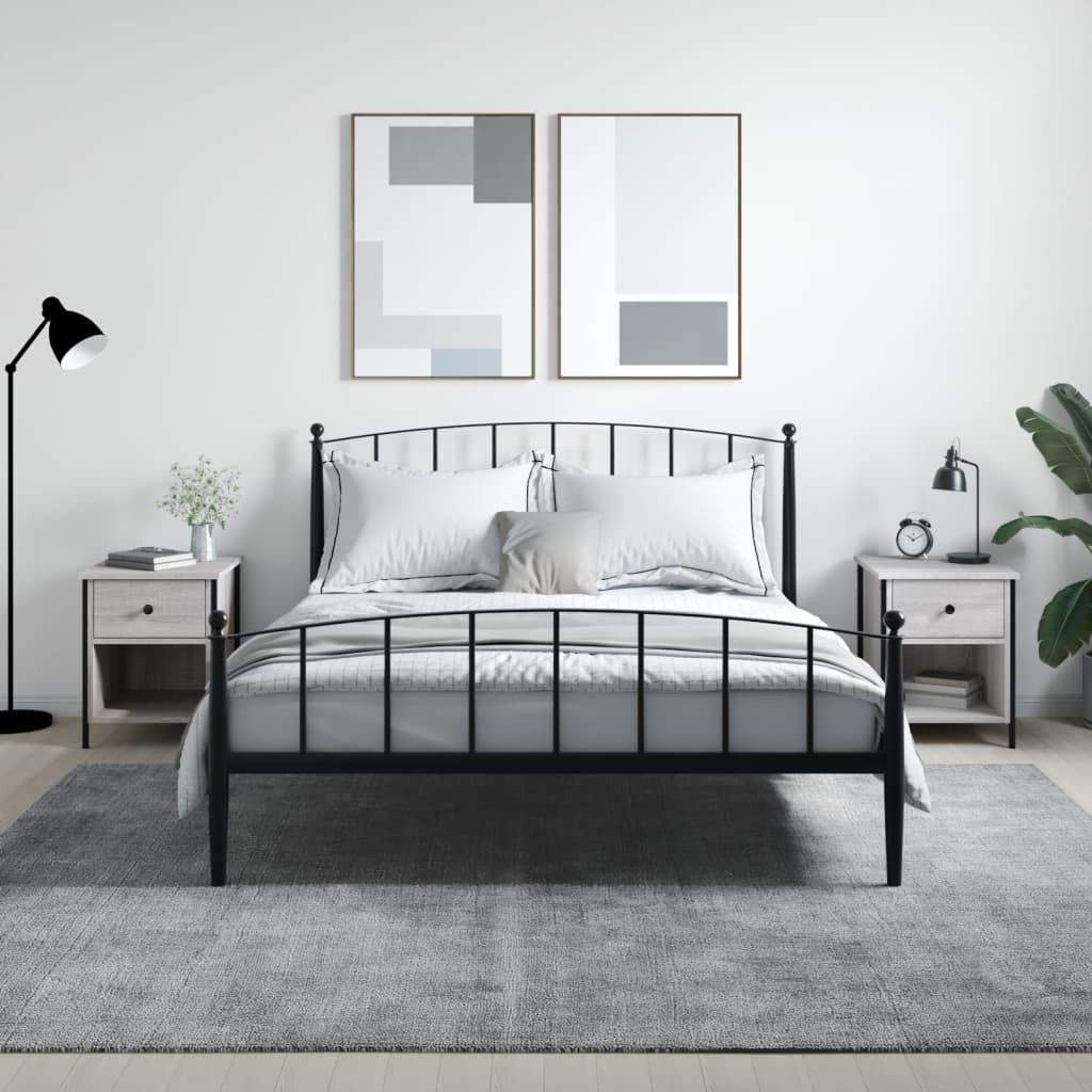vidaXL Comodini, set da 2 pezzi, grigio Sonoma, 40x42x50 Immagine del prodotto 