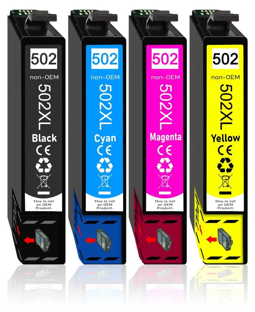 4er Pack Druckerpatronen 502 502XL kompatibel mit Epson Produktbild 