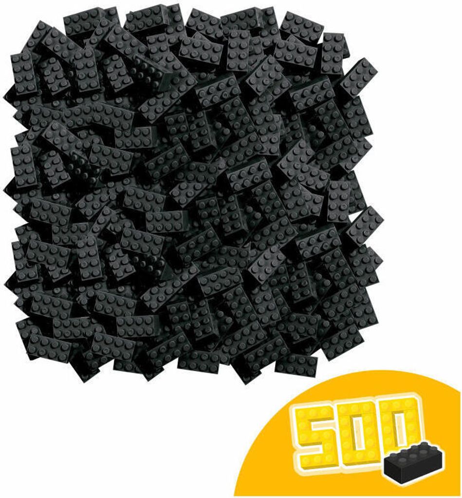 Simba Blox 500 Schwarze 8er Steine lose, Bausteine, Image du produit 