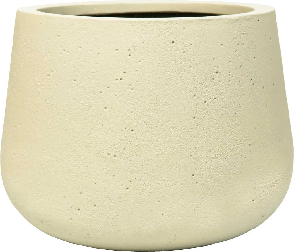 Pot de fleurs léger et durable VIVANNO GIRAR beige 36cm fibre de verre